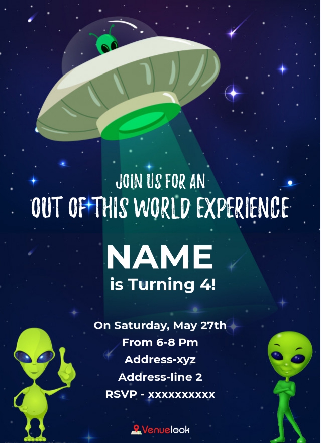 UFO E-Invite E-Invitation