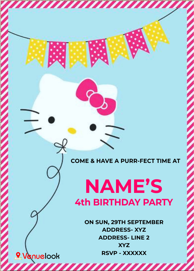 Hello Kitty E-Invite E-Invitation